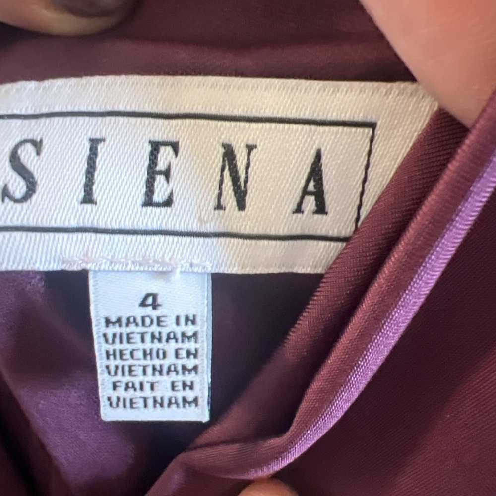 Siena Spaghetti Strap Cowl Neck Midi Padded Cups Women's Size 4 NWT - Picture 6 of 7
